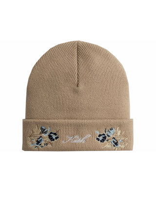 Kith Floral Script Beanie – Cream / Beige