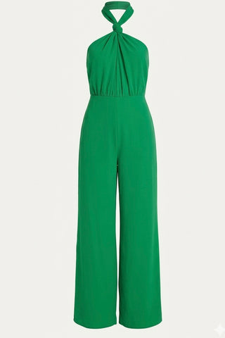 Green Halter Jumpsuit - Xtra Large